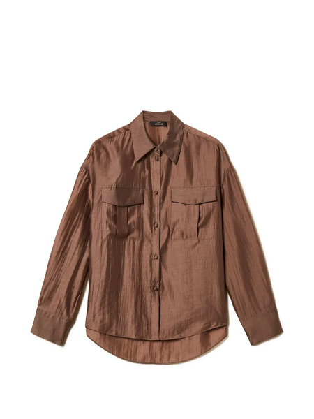 Twinset Chest-pockets Shirt - Brown 