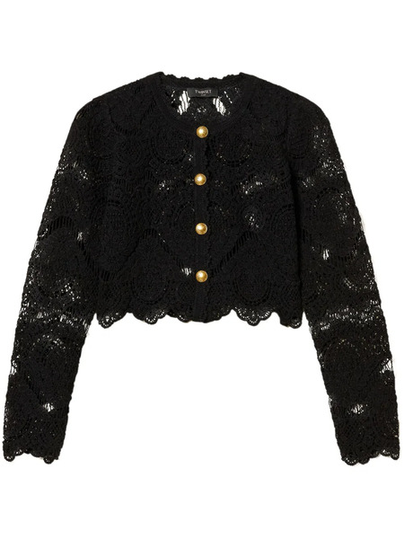  Twinset Crochet-knit Jacket - Black 