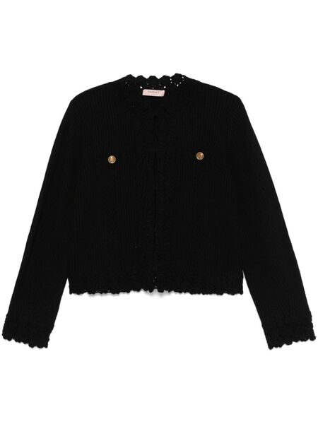  Twinset Crochet-trim Cardigan - Black 