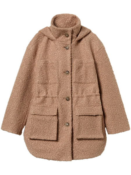  Twinset Curly-finish Parka Coat - Brown 
