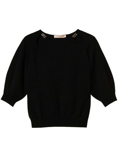  Twinset Cut-out Sweater - Black 