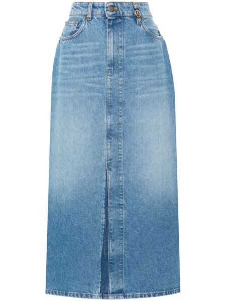  Twinset Denim Midi Skirt - Blue 