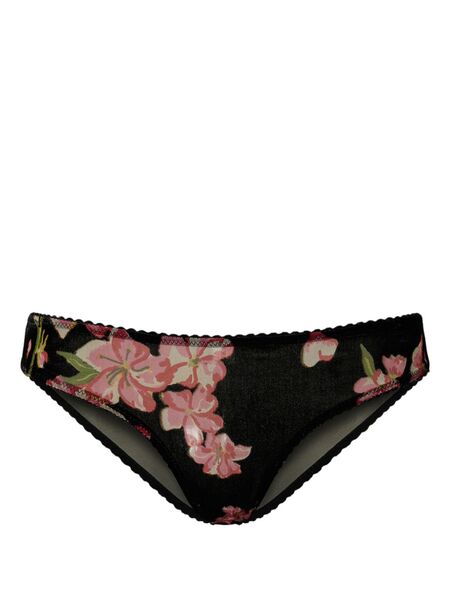 Twinset Devoré Velvet Briefs - Black 