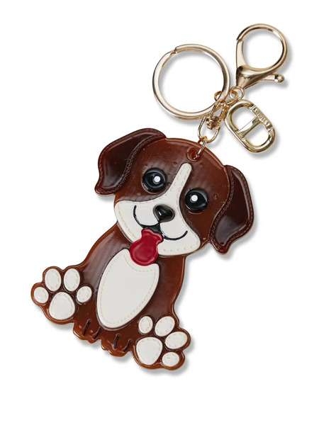  Twinset Dog-shaped Keyring - Brown 