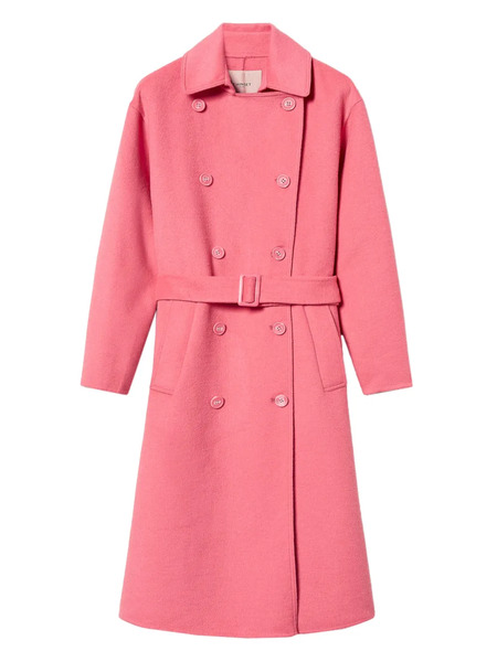  Twinset Double-breasted Coat - Pink 