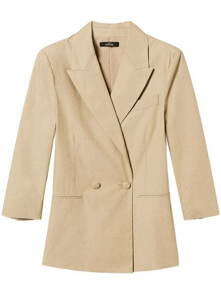  Twinset Double-breasted Poplin Blazer - Neutrals 