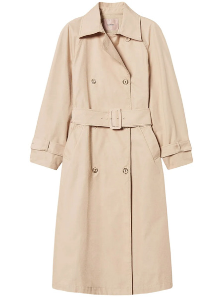  Twinset Double-breasted Trench Coat - Neutrals 