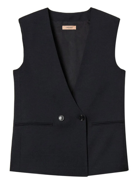  Twinset Double-breasted Waistcoat - Blue 