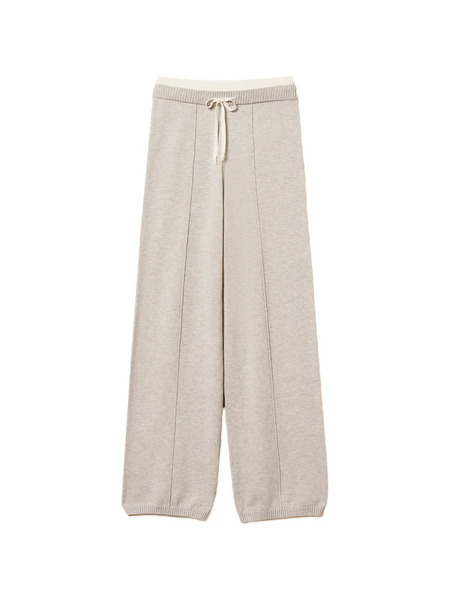  Twinset Drawstring Knit Trousers - Grey 