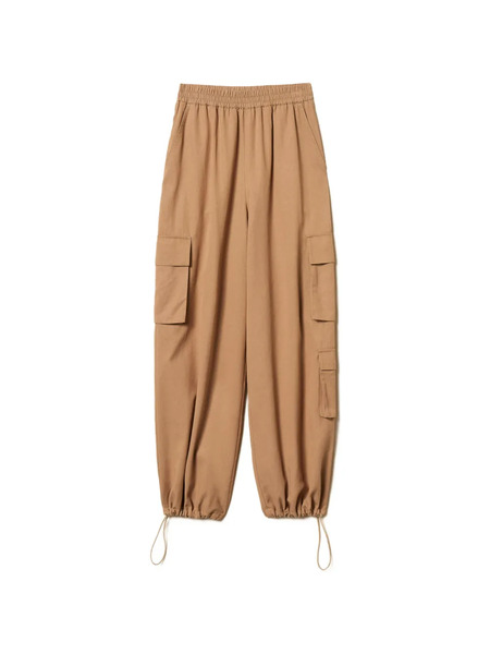  Twinset Elasticated-waistband Cargo Pants - Neutrals 