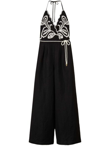  Twinset Embroidered Jumpsuit - Black 
