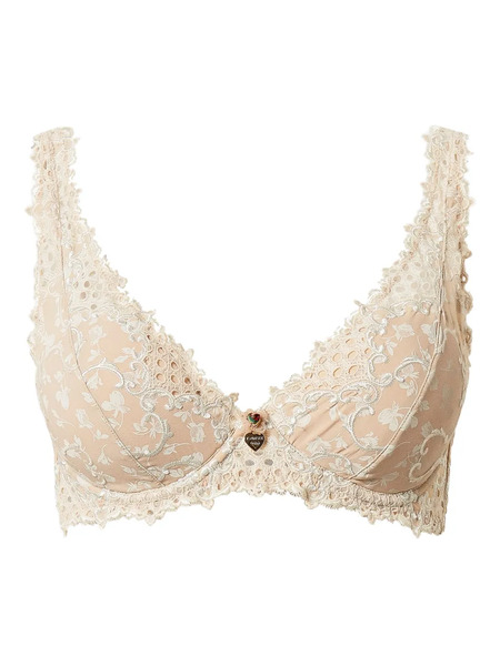 Twinset Embroidered Lace Bralette - Neutrals 