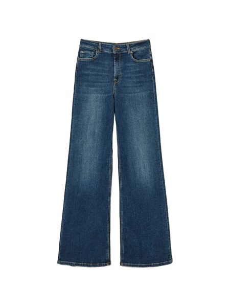  Twinset Five-pocket Wide-leg Jeans - Blue 