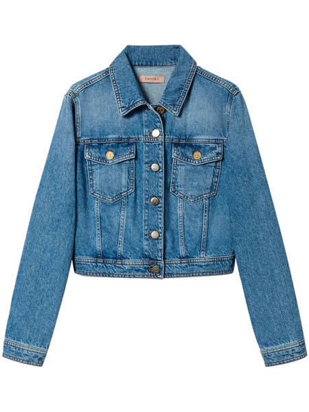  Twinset Flap-pocket Denim Jacket - Blue 
