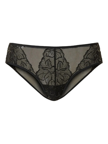  Twinset Floral Embroidered Briefs - Black 