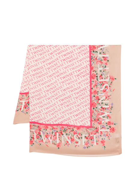  Twinset Floral-print Scarf - Neutrals 