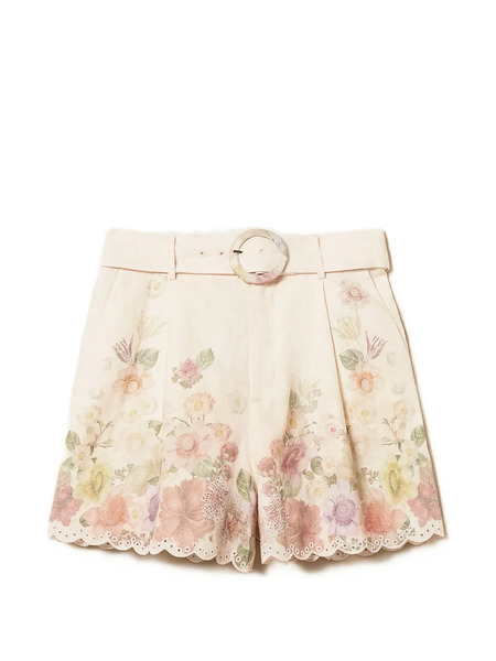  Twinset Floral-print Shorts - Neutrals 