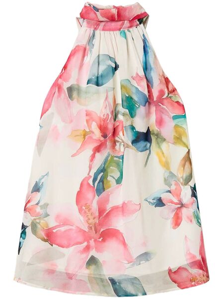  Twinset Floral-print Top - White 