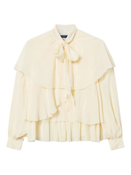  Twinset Flounce-design Blouse - Neutrals 