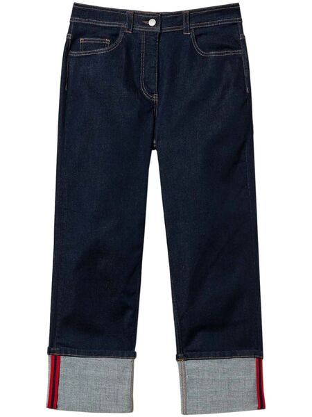  Twinset Folded Cropped Jeans - Blue 