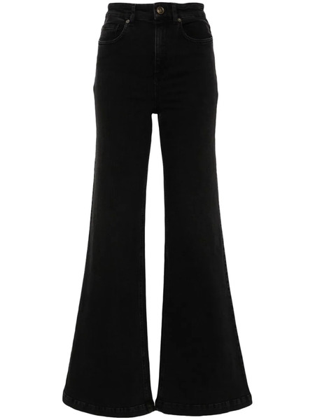  Twinset High-rise Flared Jeans - Black 