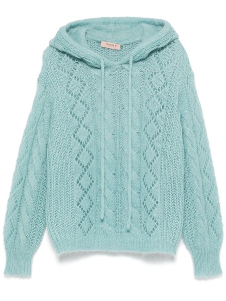  Twinset Hooded Jumper - Blue 