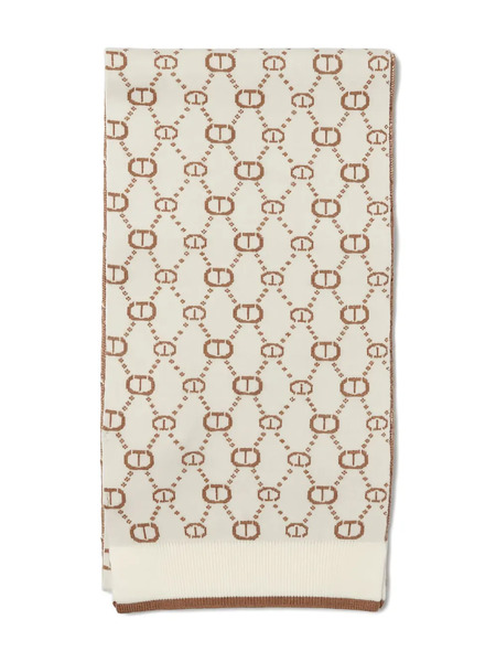  Twinset Kids Monogram-pattern Scarf - Neutrals 