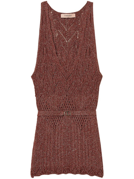  Twinset Knitted Top - Brown 