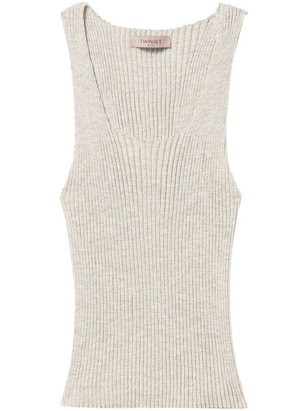  Twinset Knitted Top - Neutrals 