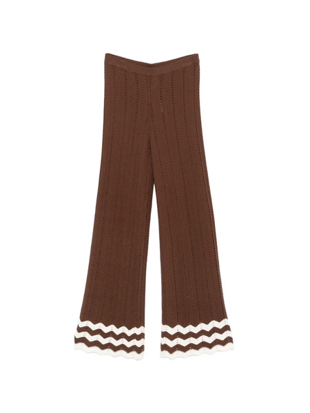  Twinset Knitted Trousers - Brown 