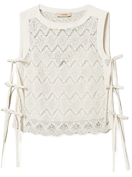  Twinset Lace Top - Neutrals 