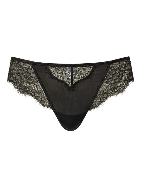  Twinset Lace-trim Briefs - Black 
