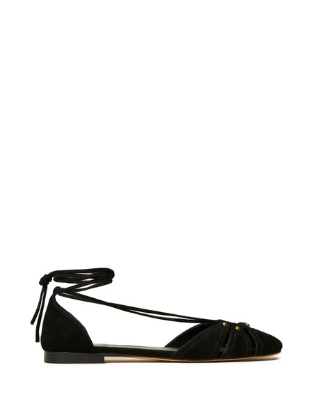  Twinset Leather Mules - Black 