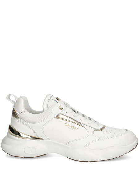  Twinset Leather Sneakers - White 