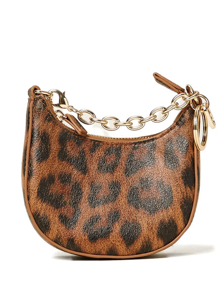  Twinset Leopard-print Chain Wallet - Brown 