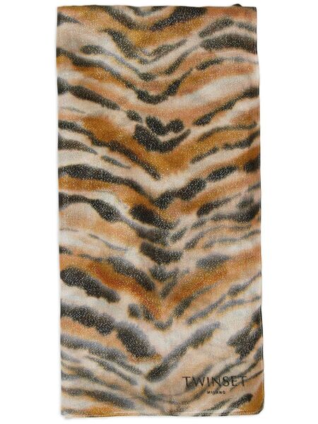  Twinset Leopard-print Scarf - Neutrals 