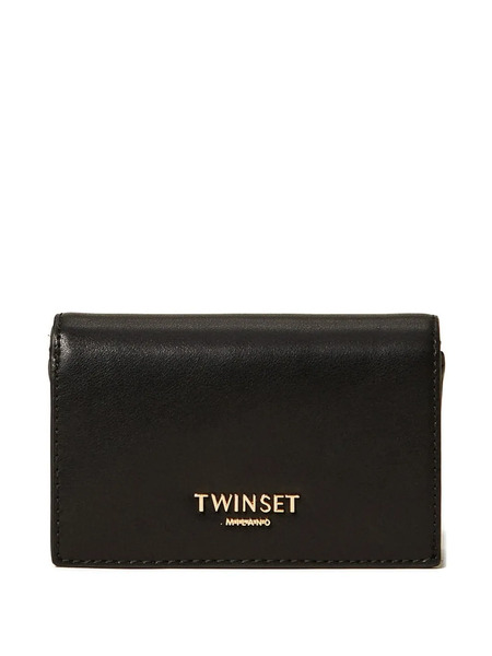  Twinset Logo-appliqué Wallet - Black 