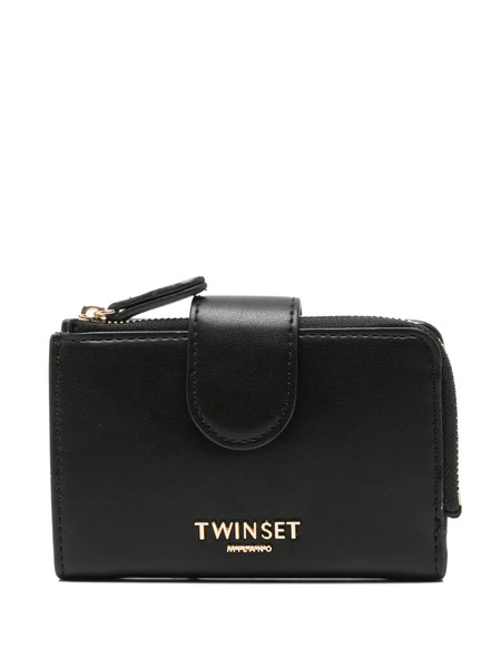  Twinset Logo-appliqué Wallet - Black 