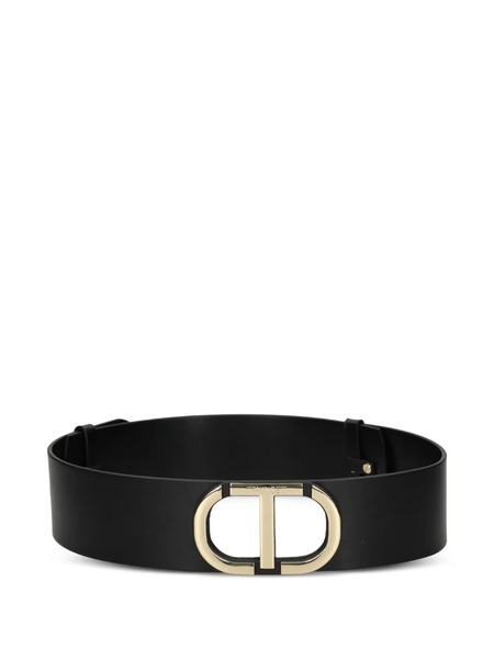  Twinset Logo-buckle Belt - Black 