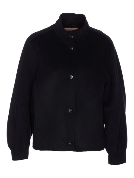  Twinset Logo-detail Snap-button Jacket - Black 