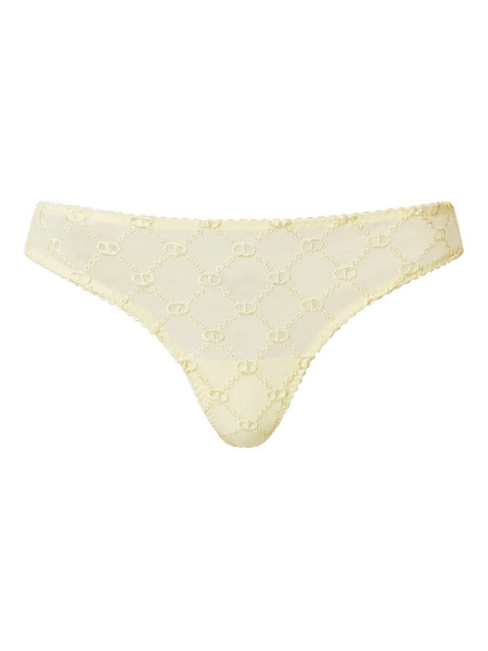  Twinset Logo-embroidered Briefs - Yellow 