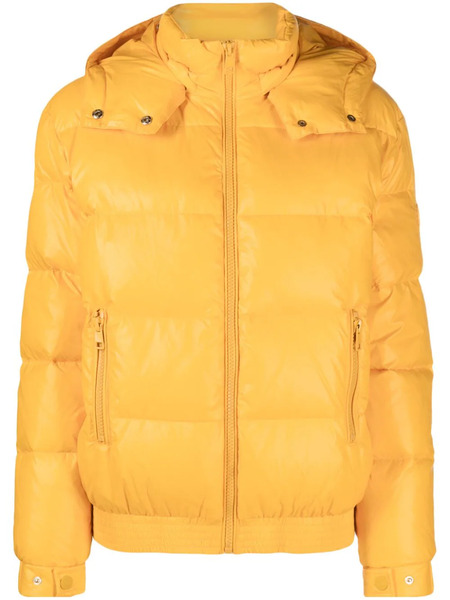  Twinset Logo-plaque Hooded Puffer Jacket - Yellow 