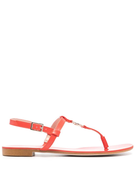  Twinset Logo-plaque Sandals - Orange 