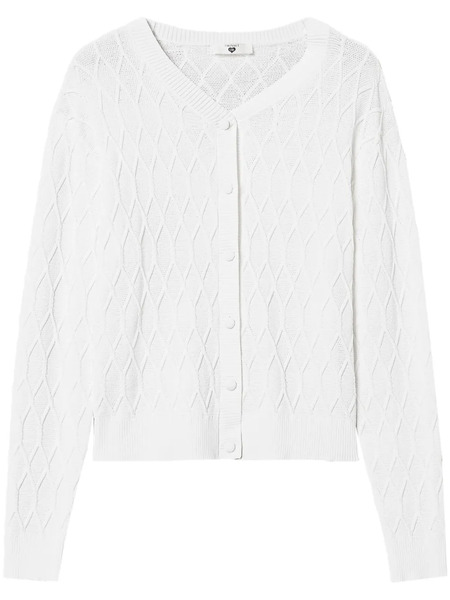  Twinset Lozenge Cardigan - White 