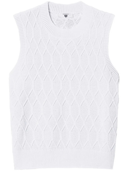  Twinset Lozenge Top - White 