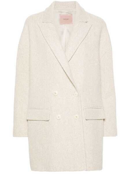  Twinset Lurex Coat - Neutrals 