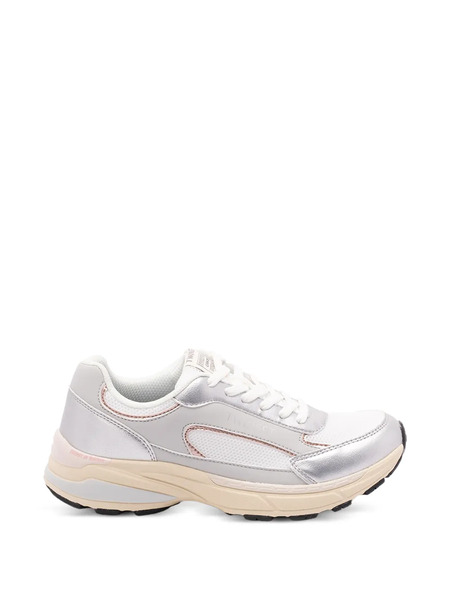  Twinset Metallic Panelled Sneakers - Silver 