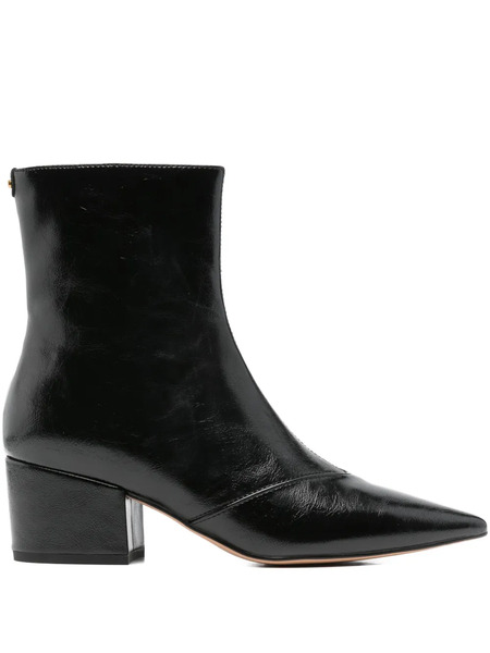  Twinset 55mm Leather Ankle Boots - Black 