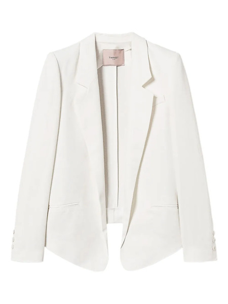  Twinset Open-front Blazer - White 