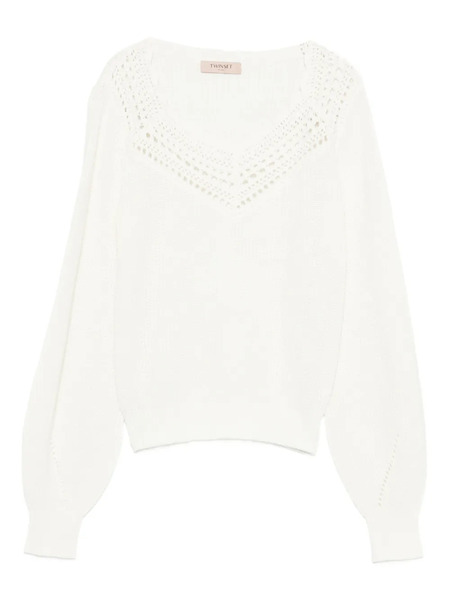  Twinset Open-knit Jumper - White 